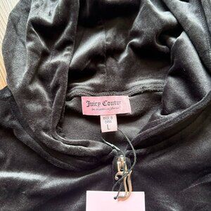 Juicy Couture Velour Tracksuit Set Black Bling Y2K Coquette Clean Girl 3238